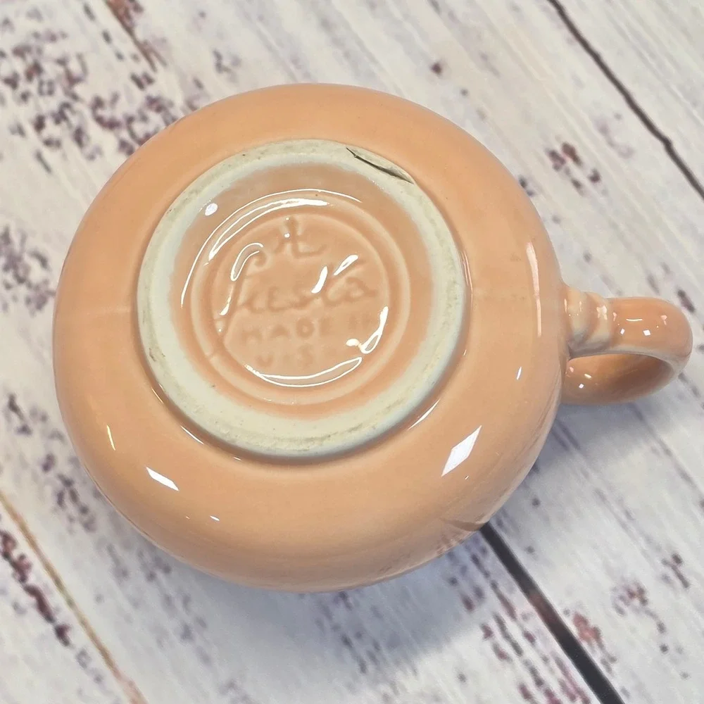 Fiesta Creamer 8oz Apricot Good Vintage Art Deco Pottery Retired Home Laughlin